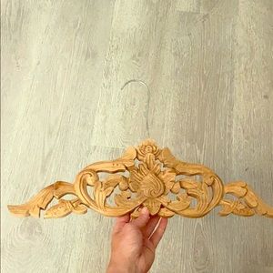 Wooden hanger wedding dress